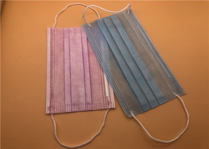 Fluid Resistant Face Medical Mask 3-warstwowa łatwa ochrona dróg oddechowych