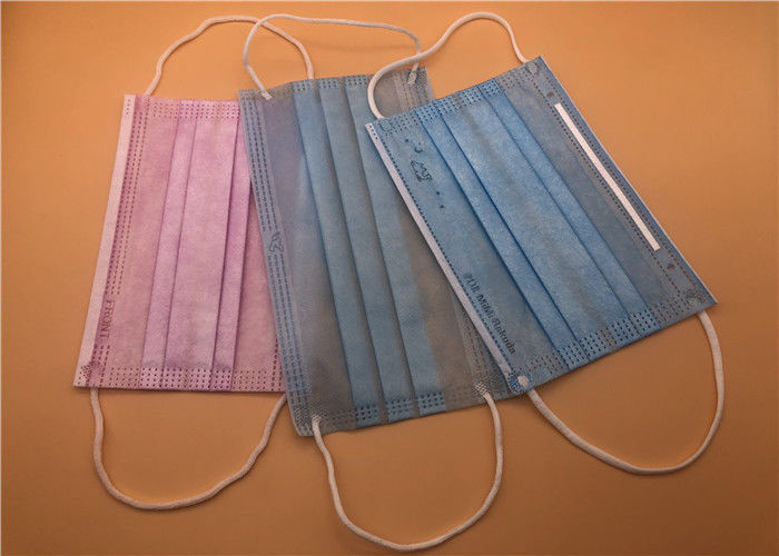 Fluid Resistant Face Medical Mask 3-warstwowa łatwa ochrona dróg oddechowych
